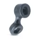 Эрекционное кольцо Boners Cock Ring And Ball Stretcher — серого цвета