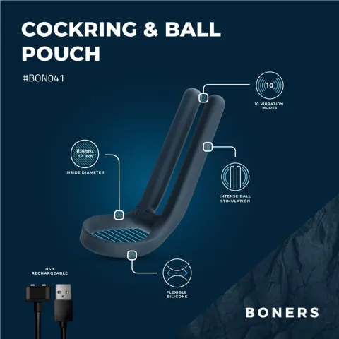 Эрекционное кольцо Boners Cockring & Ball Stimulator