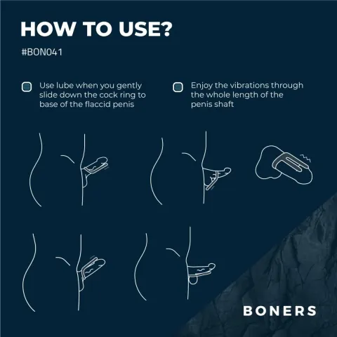 Эрекционное кольцо Boners Cockring & Ball Stimulator