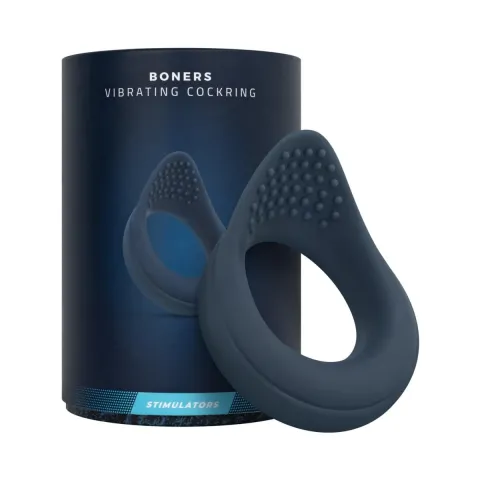 Эрекционное кольцо Boners Vibrating Cock Ring со стимуляцией промежности