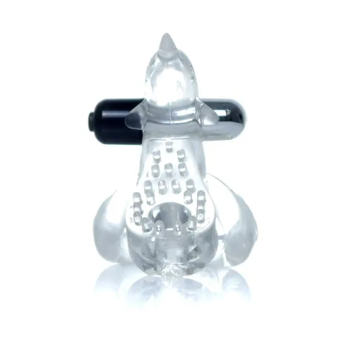 Ерекційне кільце - Dolphin Vibro CockRing Clear