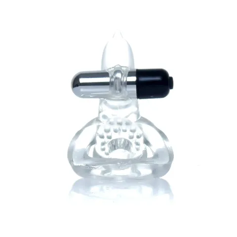 Ерекційне кільце - Dolphin Vibro CockRing Clear