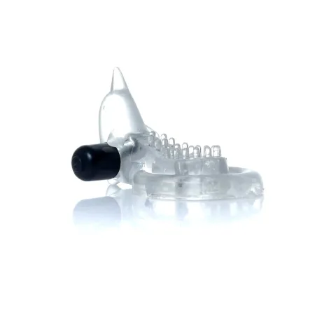 Ерекційне кільце - Dolphin Vibro CockRing Clear