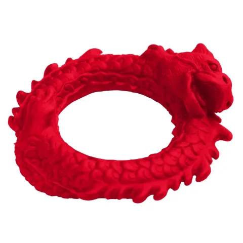 Эрекционное кольцо «Дракон» Creature Cocks Rise of the Dragon Silicone Penis Ring – Red, диаметр 4 см