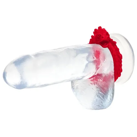 Эрекционное кольцо «Дракон» Creature Cocks Rise of the Dragon Silicone Penis Ring – Red, диаметр 4 см