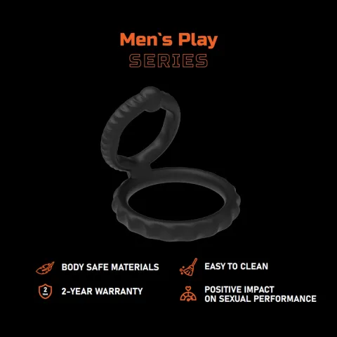Ерекційне кільце - Erospace Men’s Play Silicone Cock Ring B8