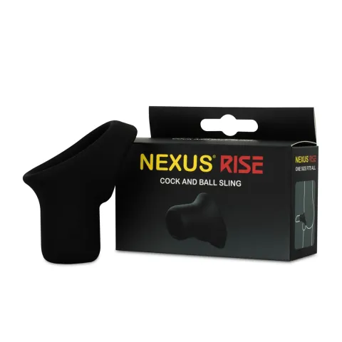 Эрекционное кольцо Nexus Rise Cock and Ball Sling для пениса и яичек очень широкое