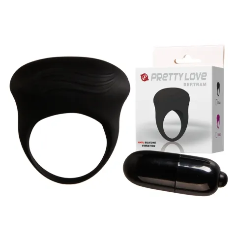 Эрекционное кольцо — Pretty Love Bertram Penis Ring Black