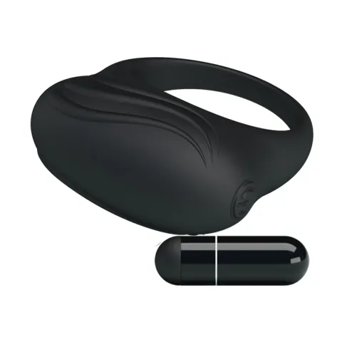 Эрекционное кольцо — Pretty Love Bertram Penis Ring Black