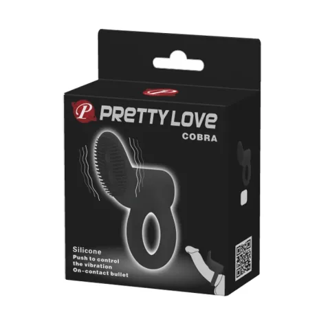 Эрекционное кольцо — Pretty Love Cobra Penis Ring Black
