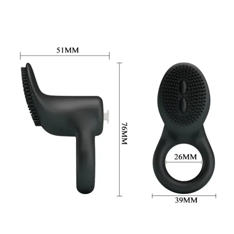 Эрекционное кольцо — Pretty Love Cobra Penis Ring Black