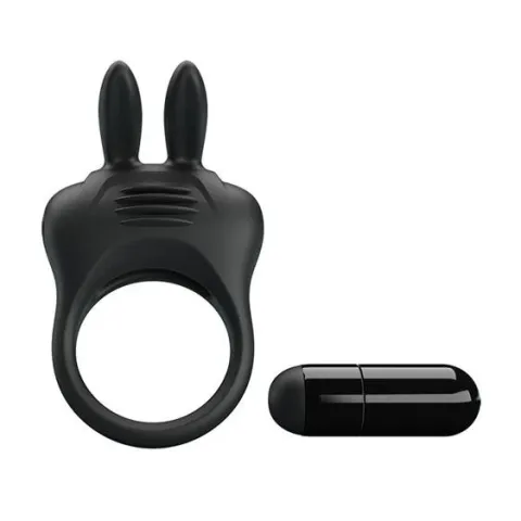 Эрекционное кольцо — Pretty Love Davion Penis Ring Black
