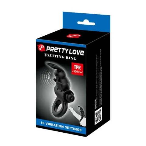 Эрекционное кольцо — Pretty Love Exciting Ring Black