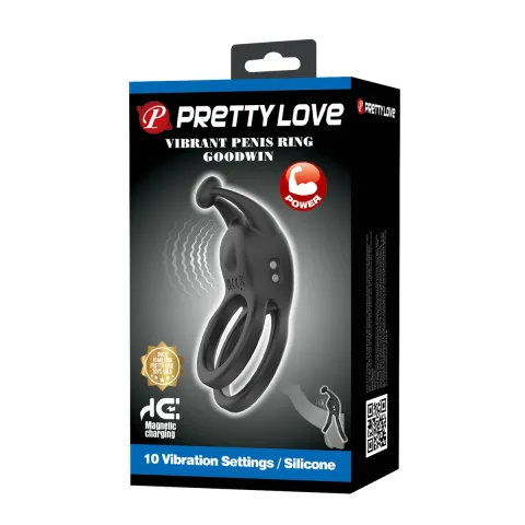 Ерекційне кільце Pretty Love Goodwin Vibrating Double Penis Ring