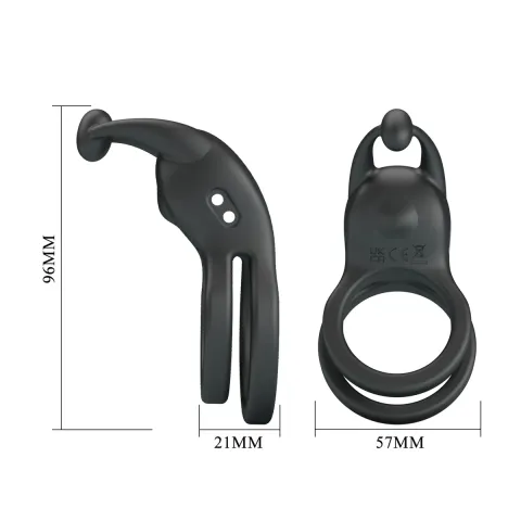 Ерекційне кільце Pretty Love Goodwin Vibrating Double Penis Ring