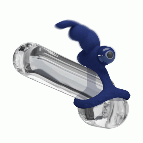 Ерекційне кільце - Pretty Love Powerful Vibro Cock Ring II Bunny Blue