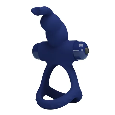 Ерекційне кільце - Pretty Love Powerful Vibro Cock Ring II Bunny Blue