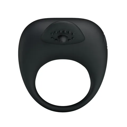 Кольцо для эрекции — Pretty Love Stimulating Tonguo Penis Ring Black