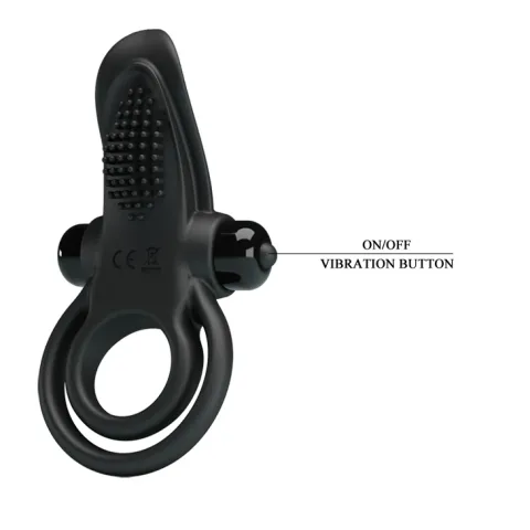 Эрекционное кольцо — Pretty Love Vibrant Penis Ring Black
