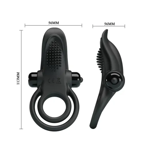 Эрекционное кольцо — Pretty Love Vibrant Penis Ring Black