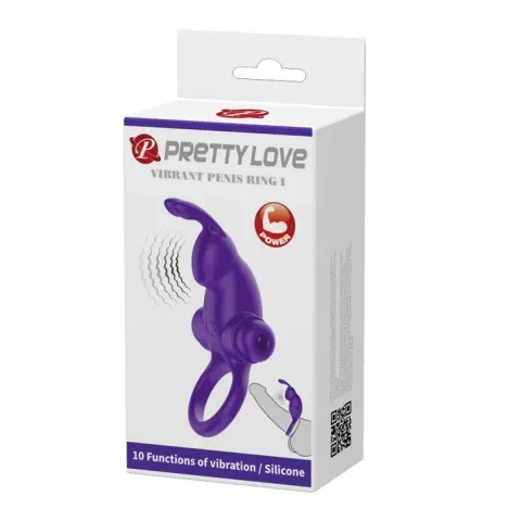 Эрекционное кольцо — Pretty Love Vibrant Penis Ring I Purple