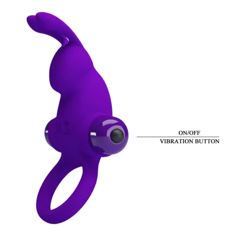 Эрекционное кольцо — Pretty Love Vibrant Penis Ring I Purple