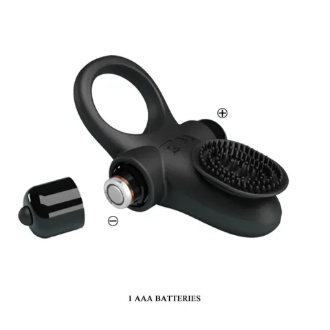 Эрекционное кольцо — Pretty Love Vibrant Penis Ring II Black