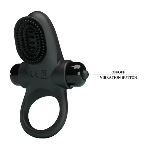 Эрекционное кольцо — Pretty Love Vibrant Penis Ring II Black