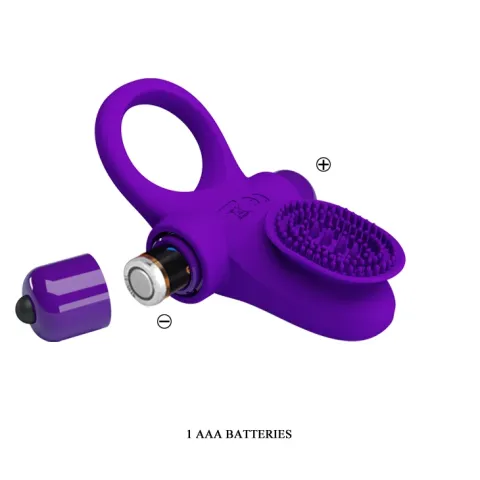 Эрекционное кольцо — Pretty Love Vibrant Penis Ring II Purple