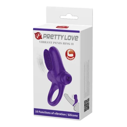 Эрекционное кольцо — Pretty Love Vibrant Penis Ring II Purple