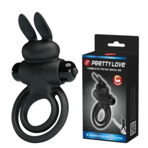 Эрекционное кольцо — Pretty Love Vibrant Penis Ring III Black