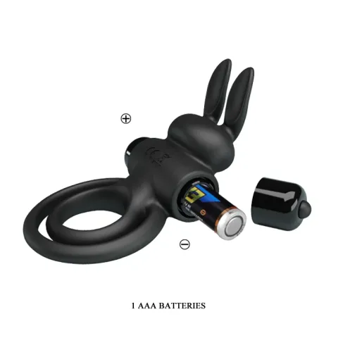 Эрекционное кольцо — Pretty Love Vibrant Penis Ring III Black