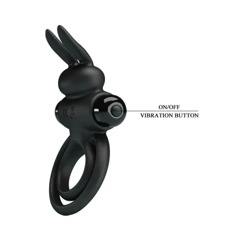 Эрекционное кольцо — Pretty Love Vibrant Penis Ring III Black