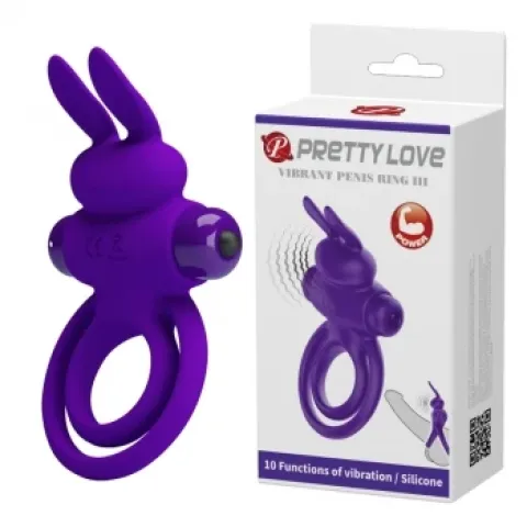 Эрекционное кольцо — Pretty Love Vibrant Penis Ring III Purple