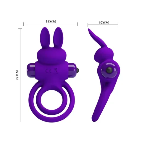 Эрекционное кольцо — Pretty Love Vibrant Penis Ring III Purple