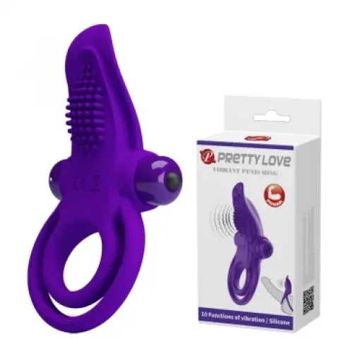 Кольцо для эрекции — Pretty Love Vibrant Penis Ring Purple