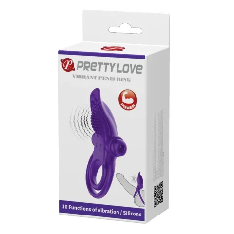 Кольцо для эрекции — Pretty Love Vibrant Penis Ring Purple