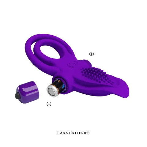 Кольцо для эрекции — Pretty Love Vibrant Penis Ring Purple