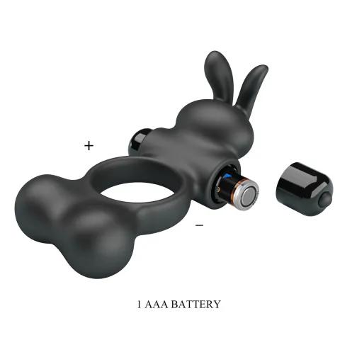 Ерекційне кільце - Pretty Love Vibrant Penis Ring Yusuf Black