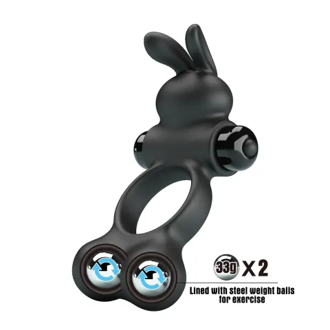 Ерекційне кільце - Pretty Love Vibrant Penis Ring Yusuf Black