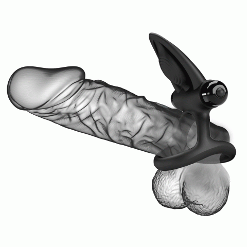 Эрекционное кольцо — Pretty Love Vibration Cock Ring Black