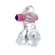 Ерекційне кільце - Tongue Vibro CockRing Clear