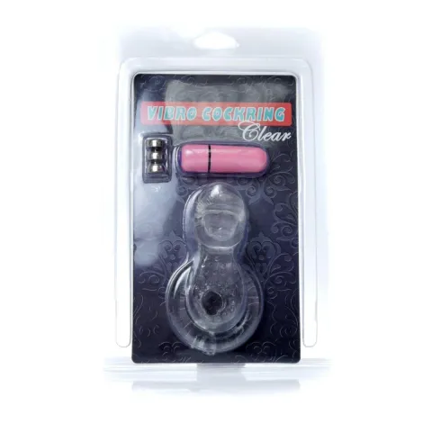 Ерекційне кільце - Tongue Vibro CockRing Clear