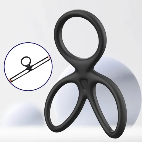 Ерекційне кільце - Triple Silicone Cock Ring Erospace Men’s Play B14