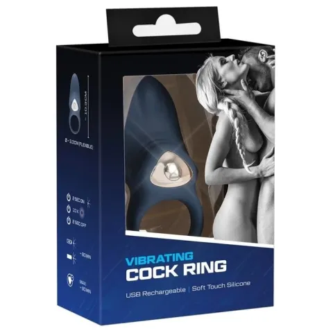 Виброкольцо — Vibrating Cock Ring, синее