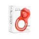 Виброкольцо для эрекции — Dual Ring Tongue Vibe Red