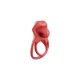 Виброкольцо для эрекции — Dual Ring Tongue Vibe Red