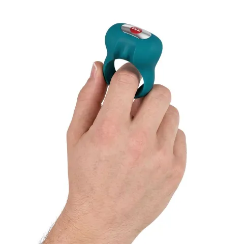 Виброкольцо для эрекции Fun Factory Steady Bottle Green