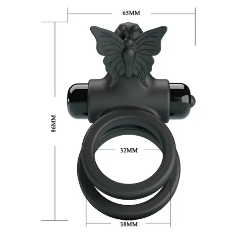 Виброкольцо для эрекции — PRETTE LOVE PASSIONATE RING IX