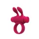 Ерекційне віброкільце S Pleasures Premium Rabbit Ring рожеве, зі знімною віброкулею та вушками